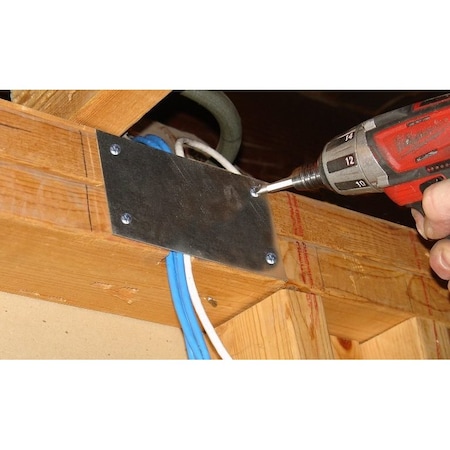 Southwire Cable Protection Plate, NOVAL Accessory, Galvanized Steel SP-39